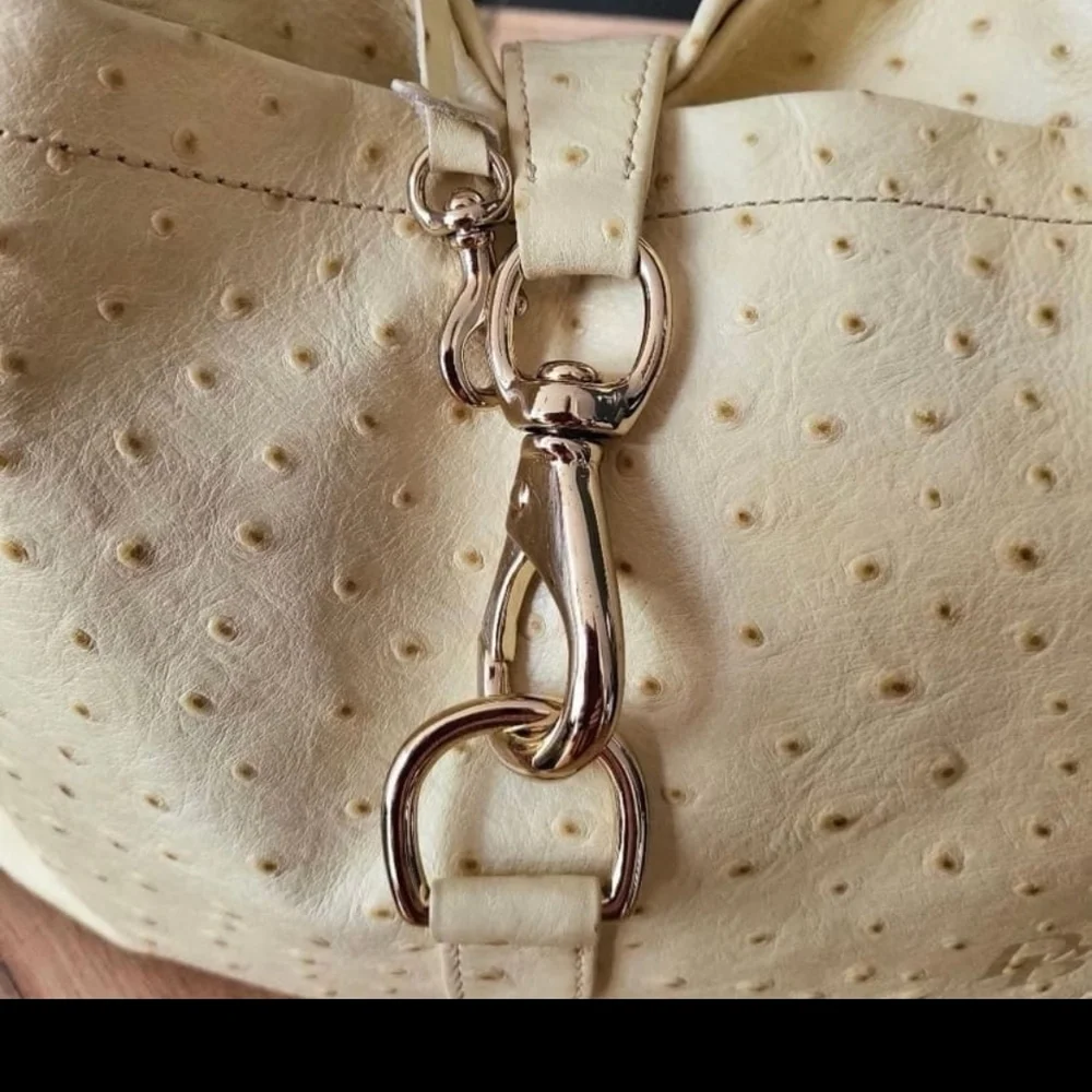 Dooney & Bourke Ostrich Leather Sac Bag - Picture 2 of 8